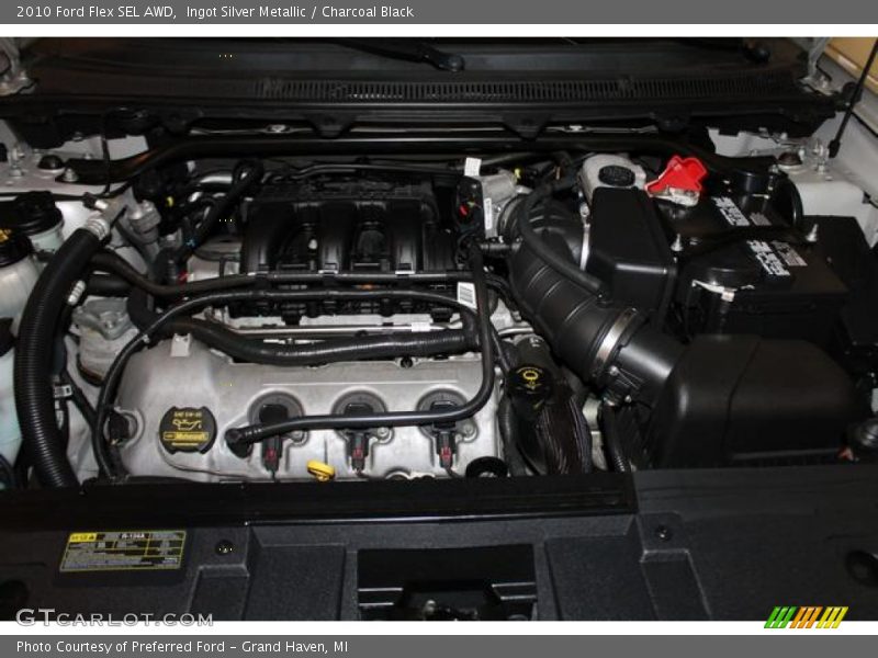 Ingot Silver Metallic / Charcoal Black 2010 Ford Flex SEL AWD