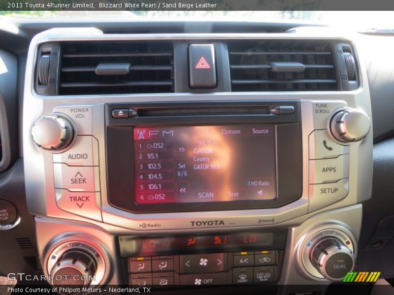 Blizzard White Pearl / Sand Beige Leather 2013 Toyota 4Runner Limited