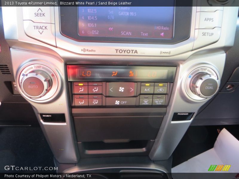 Blizzard White Pearl / Sand Beige Leather 2013 Toyota 4Runner Limited