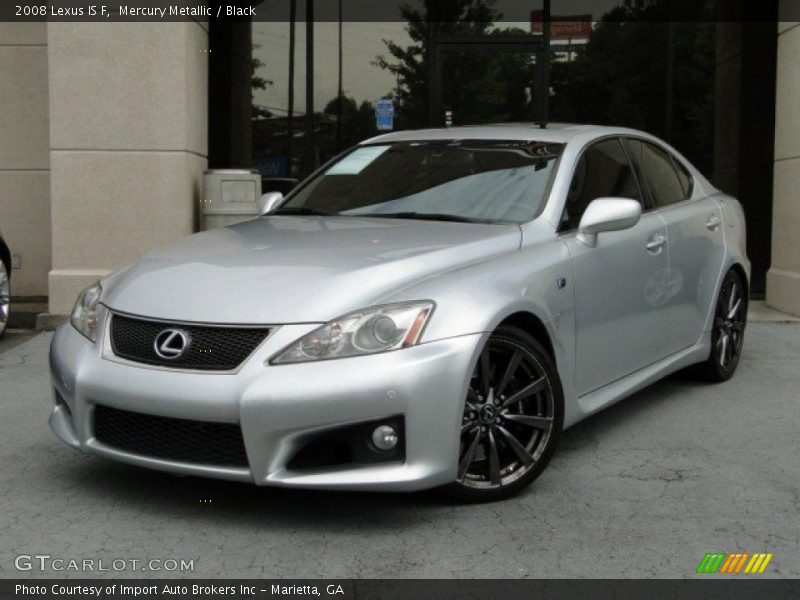 Mercury Metallic / Black 2008 Lexus IS F