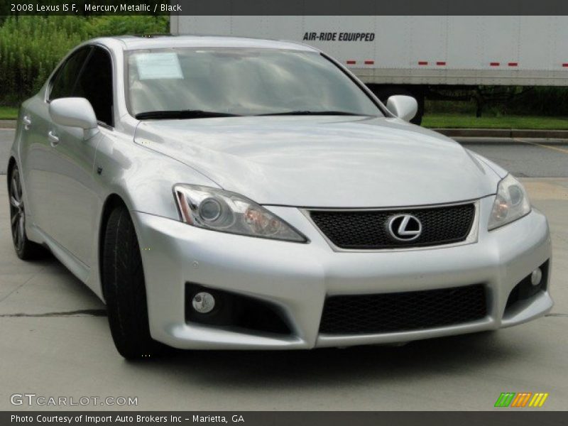 Mercury Metallic / Black 2008 Lexus IS F