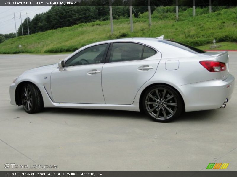 Mercury Metallic / Black 2008 Lexus IS F