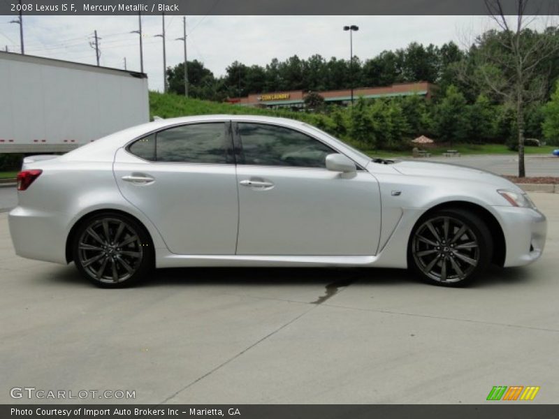 Mercury Metallic / Black 2008 Lexus IS F