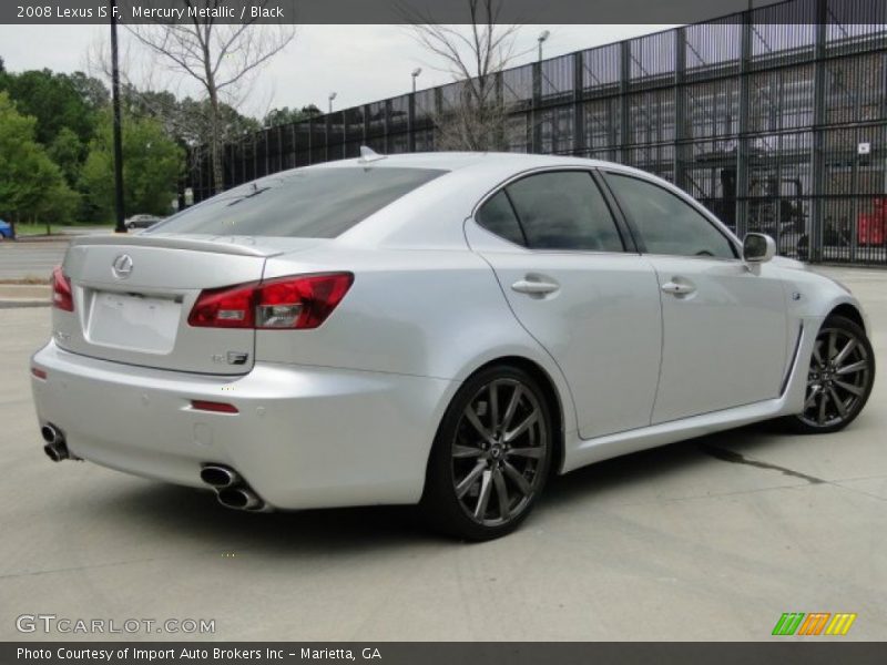 Mercury Metallic / Black 2008 Lexus IS F