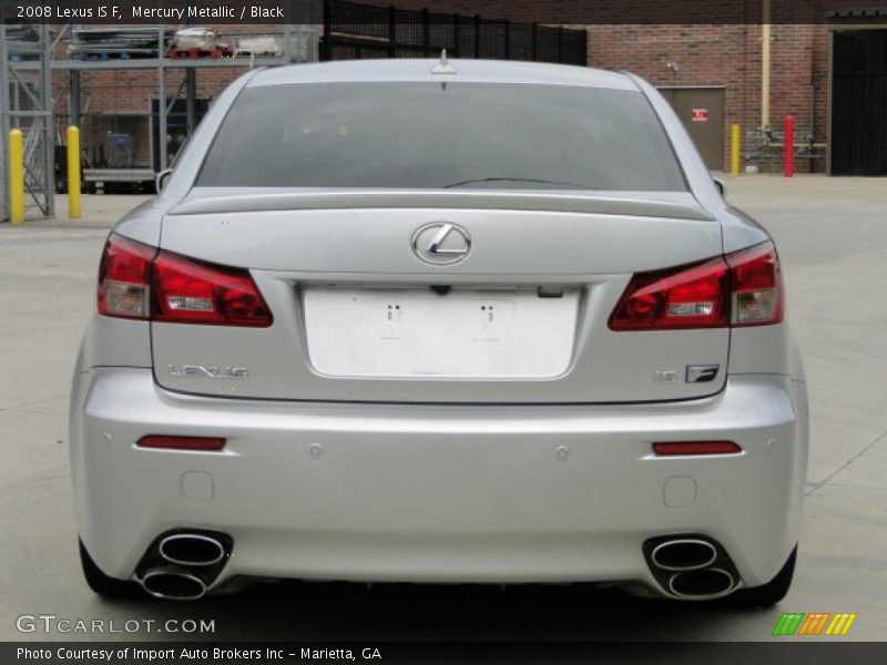 Mercury Metallic / Black 2008 Lexus IS F