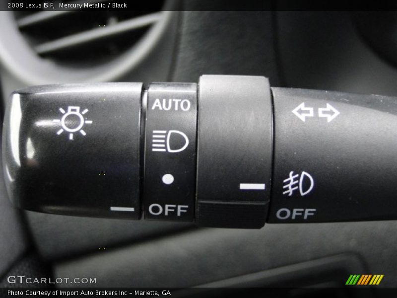 Mercury Metallic / Black 2008 Lexus IS F