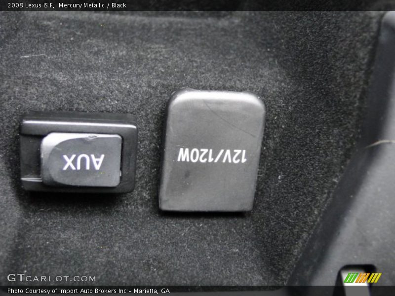 Mercury Metallic / Black 2008 Lexus IS F
