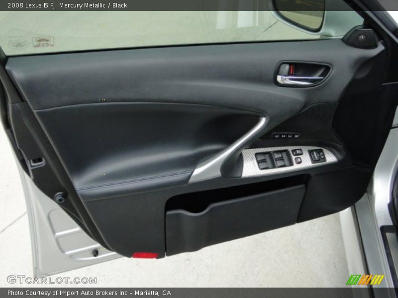 Mercury Metallic / Black 2008 Lexus IS F