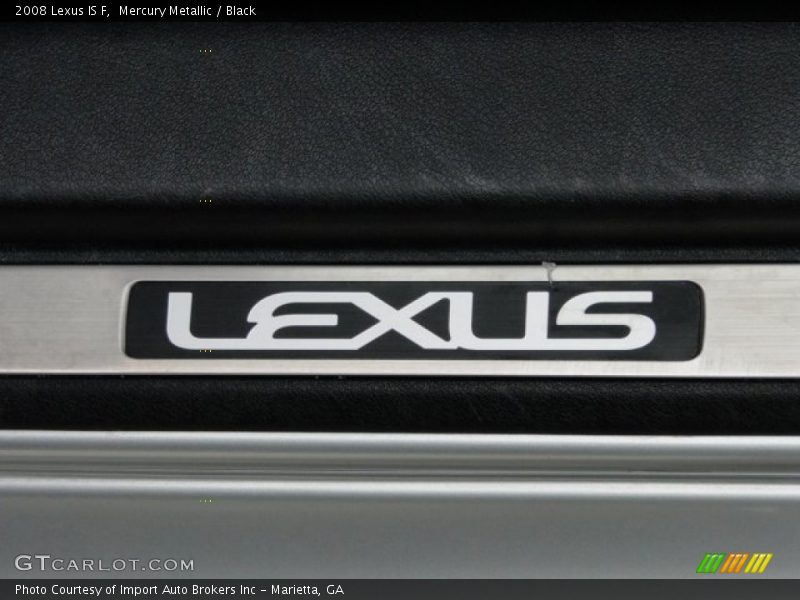 Mercury Metallic / Black 2008 Lexus IS F