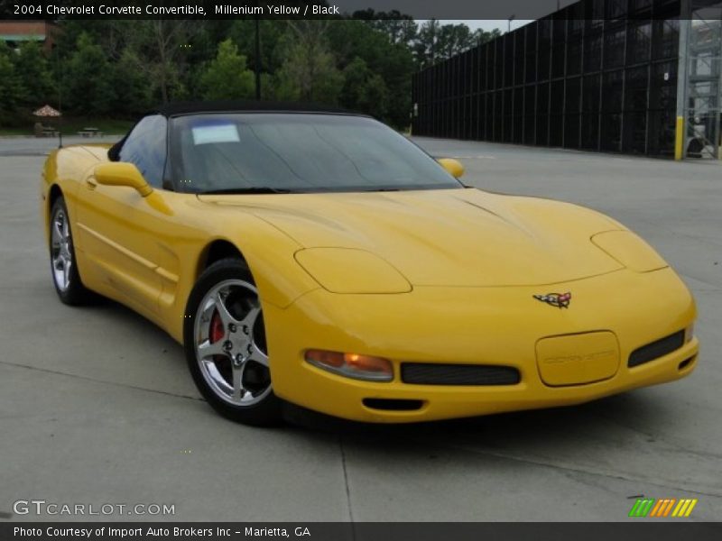 Millenium Yellow / Black 2004 Chevrolet Corvette Convertible