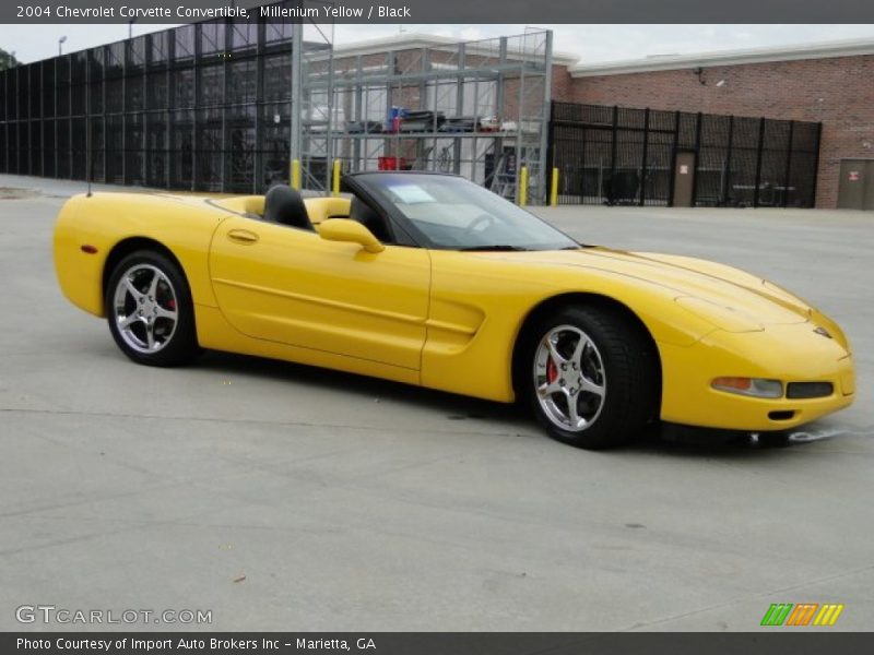 Millenium Yellow / Black 2004 Chevrolet Corvette Convertible