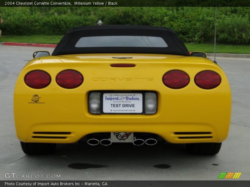 Millenium Yellow / Black 2004 Chevrolet Corvette Convertible