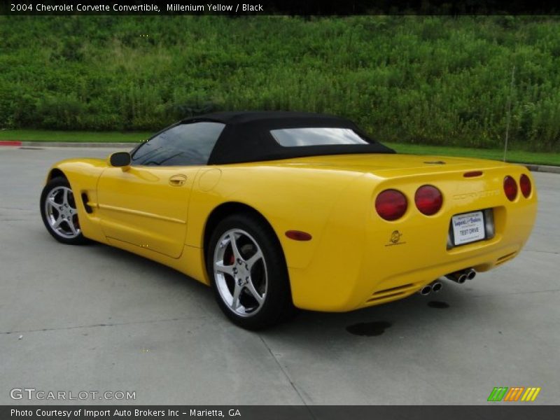 Millenium Yellow / Black 2004 Chevrolet Corvette Convertible