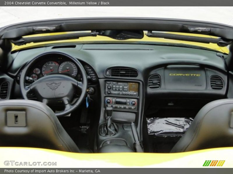 Millenium Yellow / Black 2004 Chevrolet Corvette Convertible
