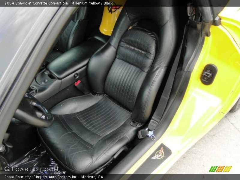 Millenium Yellow / Black 2004 Chevrolet Corvette Convertible