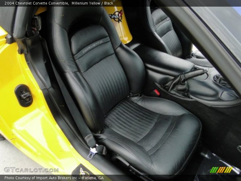 Millenium Yellow / Black 2004 Chevrolet Corvette Convertible