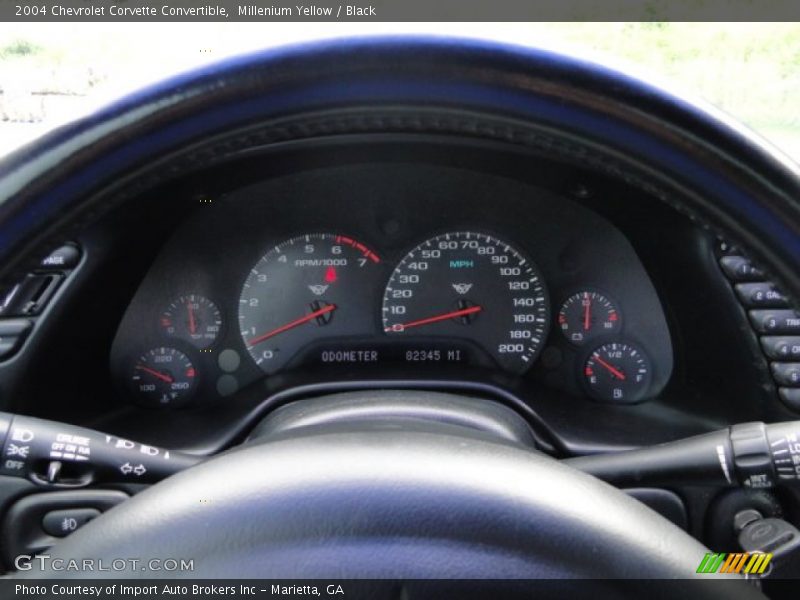Millenium Yellow / Black 2004 Chevrolet Corvette Convertible