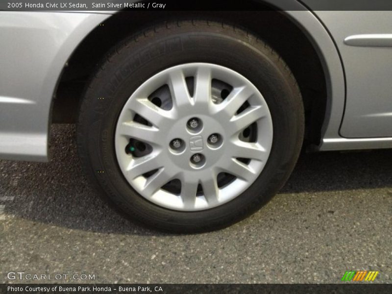 Satin Silver Metallic / Gray 2005 Honda Civic LX Sedan