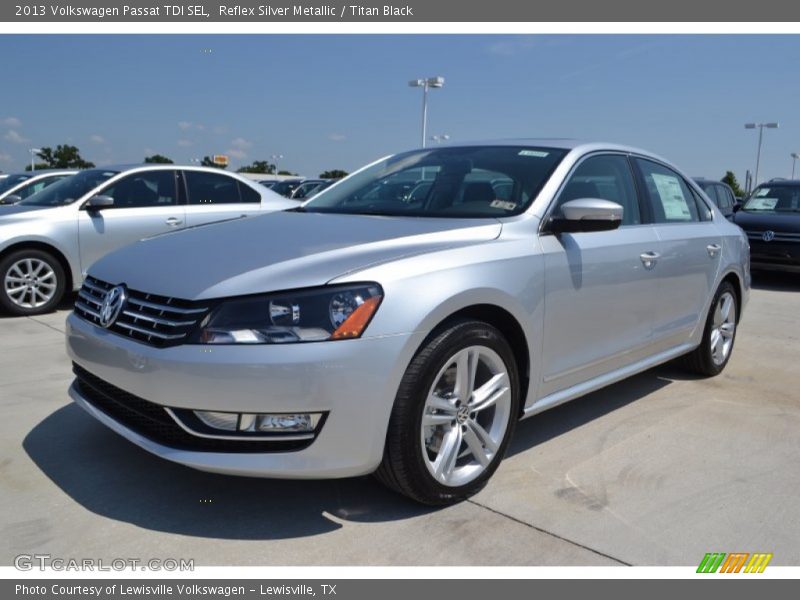 Reflex Silver Metallic / Titan Black 2013 Volkswagen Passat TDI SEL