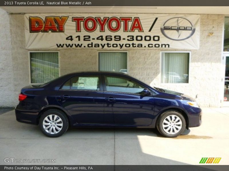 Nautical Blue Metallic / Ash 2013 Toyota Corolla LE