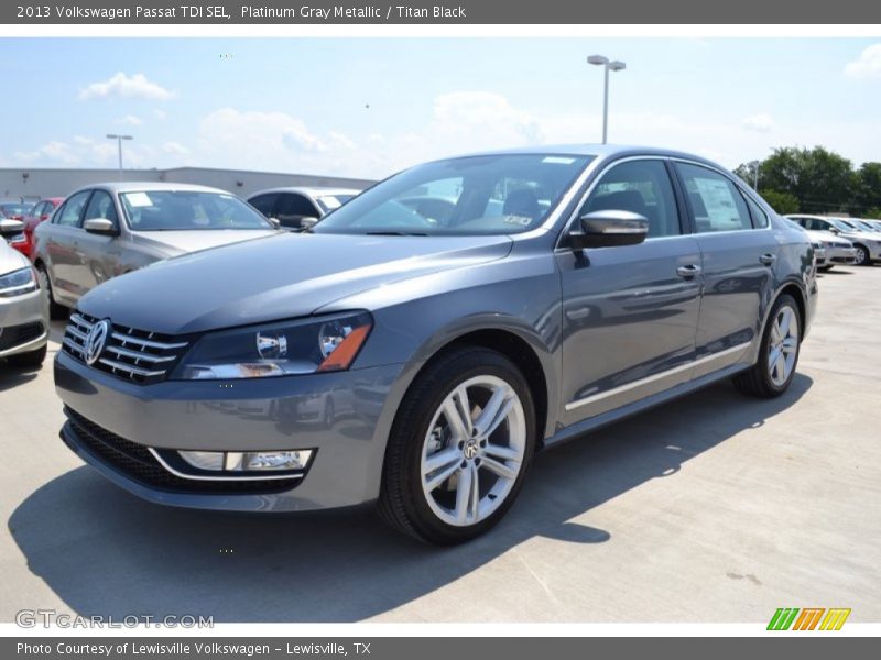 Platinum Gray Metallic / Titan Black 2013 Volkswagen Passat TDI SEL