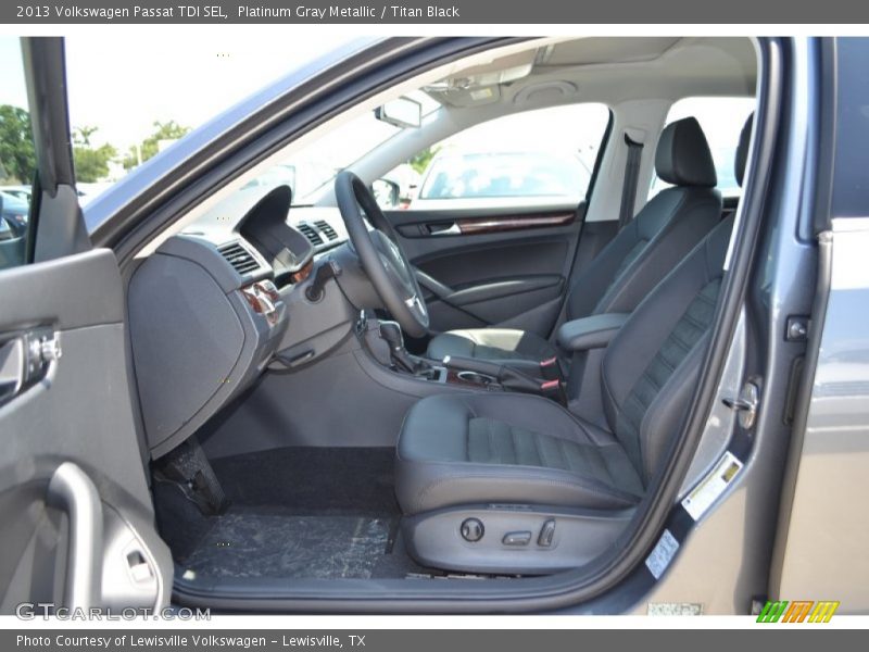 Platinum Gray Metallic / Titan Black 2013 Volkswagen Passat TDI SEL