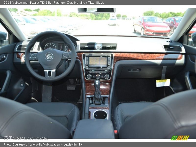 Platinum Gray Metallic / Titan Black 2013 Volkswagen Passat TDI SEL