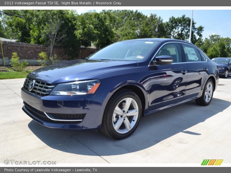 Night Blue Metallic / Moonrock Gray 2013 Volkswagen Passat TDI SE