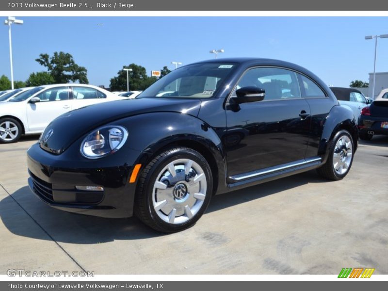 Black / Beige 2013 Volkswagen Beetle 2.5L