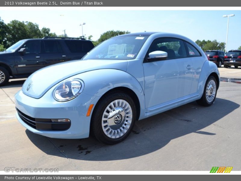 Denim Blue / Titan Black 2013 Volkswagen Beetle 2.5L