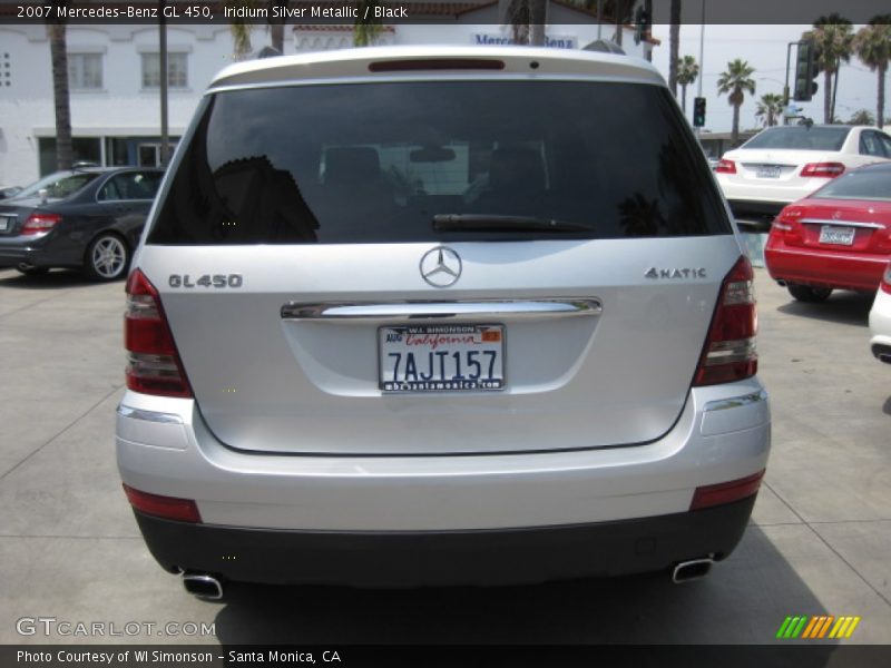 Iridium Silver Metallic / Black 2007 Mercedes-Benz GL 450