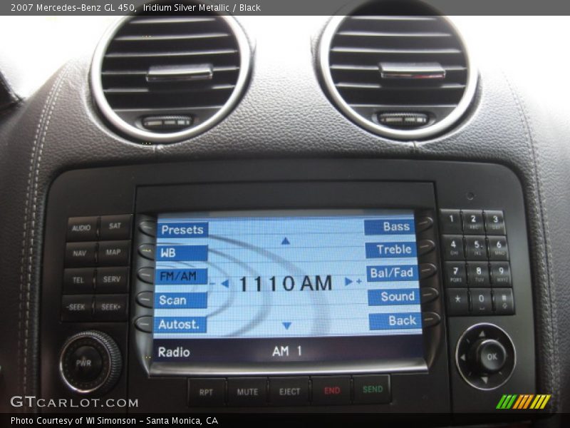 Iridium Silver Metallic / Black 2007 Mercedes-Benz GL 450
