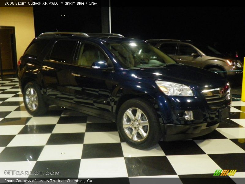 Midnight Blue / Gray 2008 Saturn Outlook XR AWD
