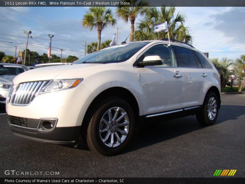 White Platinum Tri-Coat / Medium Light Stone 2011 Lincoln MKX FWD