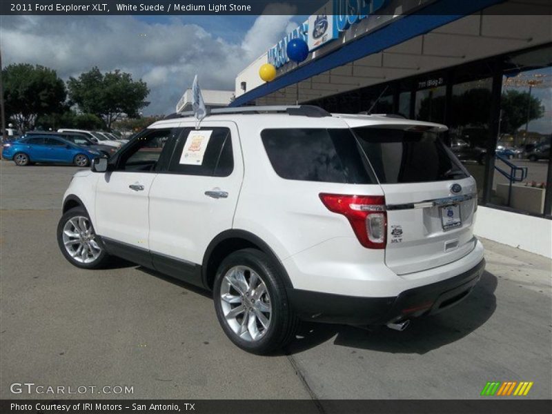 White Suede / Medium Light Stone 2011 Ford Explorer XLT