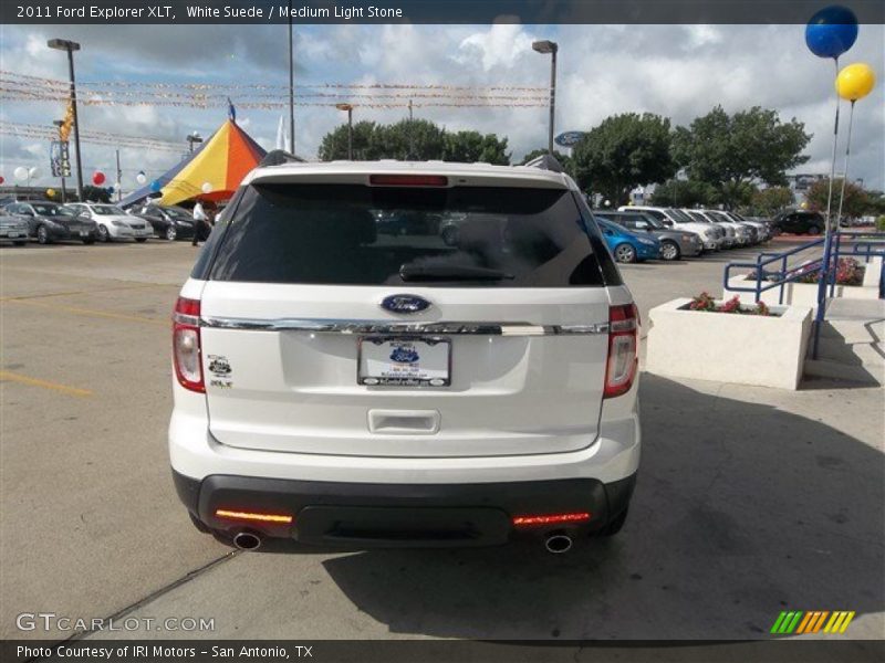 White Suede / Medium Light Stone 2011 Ford Explorer XLT