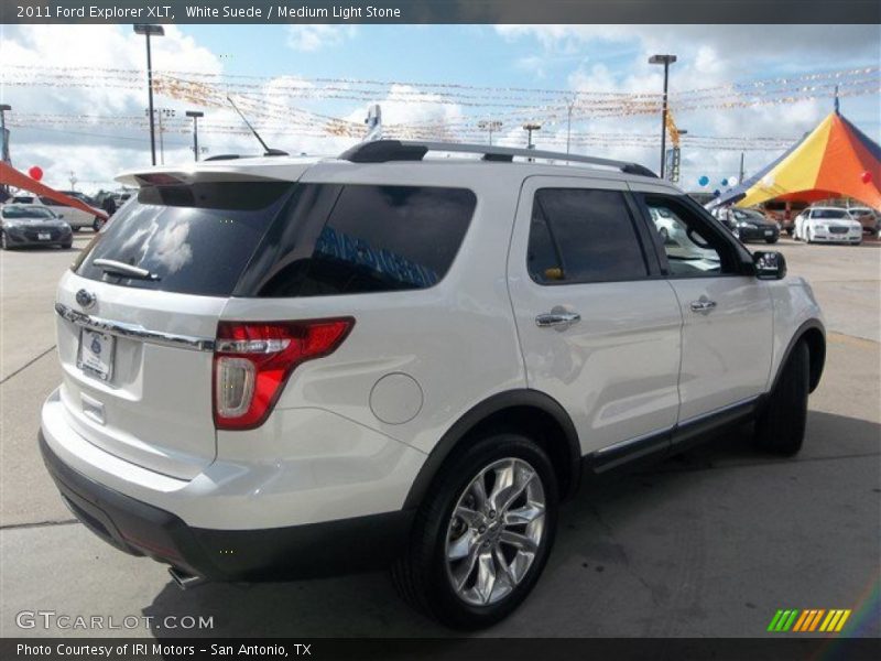 White Suede / Medium Light Stone 2011 Ford Explorer XLT