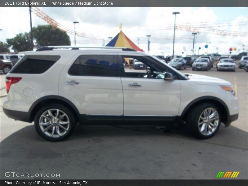 White Suede / Medium Light Stone 2011 Ford Explorer XLT
