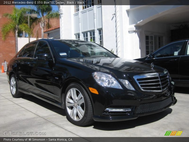 Black / Black 2012 Mercedes-Benz E 350 BlueTEC Sedan