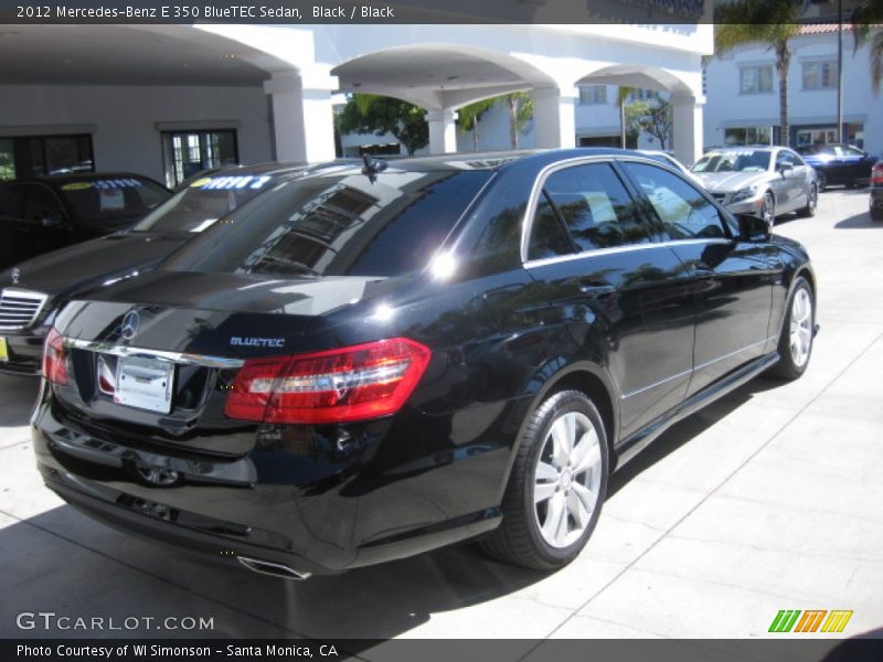 Black / Black 2012 Mercedes-Benz E 350 BlueTEC Sedan