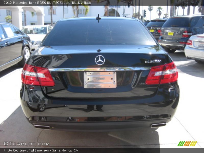 Black / Black 2012 Mercedes-Benz E 350 BlueTEC Sedan