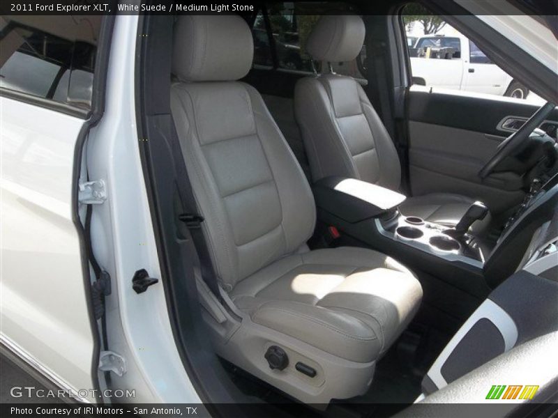 White Suede / Medium Light Stone 2011 Ford Explorer XLT