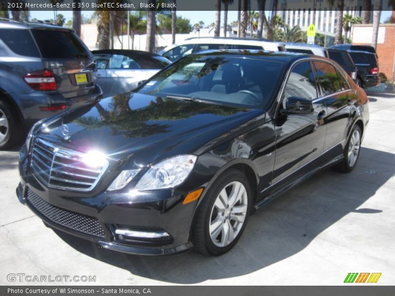 Black / Black 2012 Mercedes-Benz E 350 BlueTEC Sedan