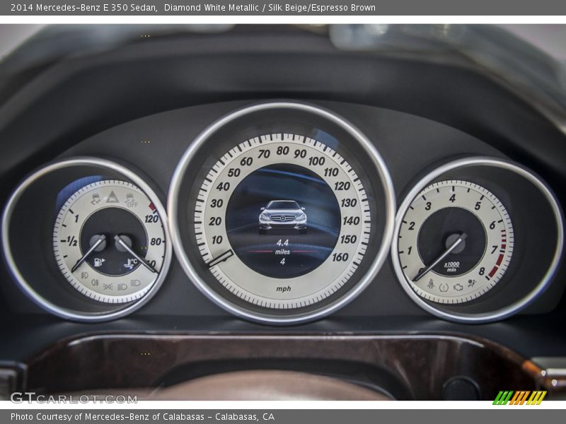 Diamond White Metallic / Silk Beige/Espresso Brown 2014 Mercedes-Benz E 350 Sedan