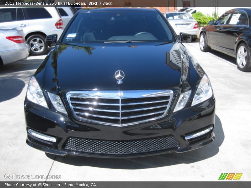 Black / Black 2012 Mercedes-Benz E 350 BlueTEC Sedan