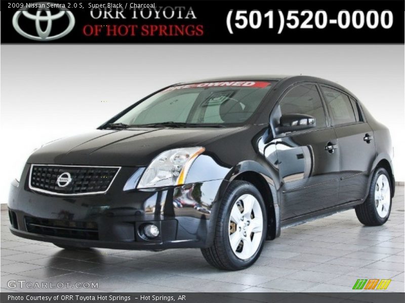 Super Black / Charcoal 2009 Nissan Sentra 2.0 S