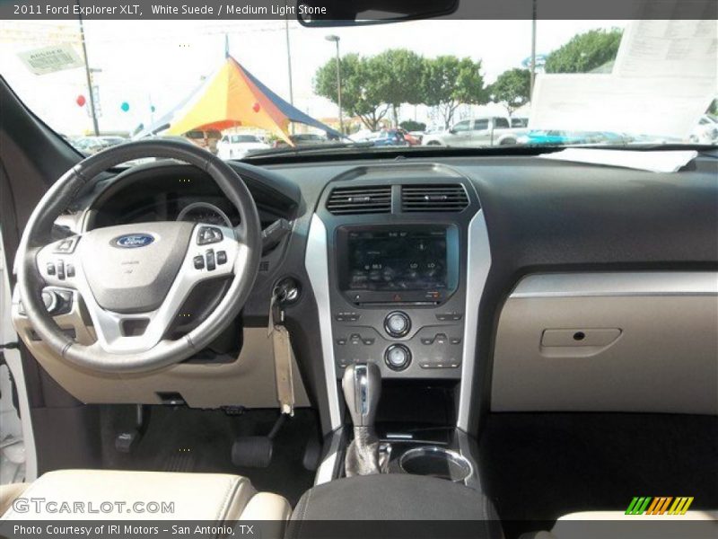 White Suede / Medium Light Stone 2011 Ford Explorer XLT