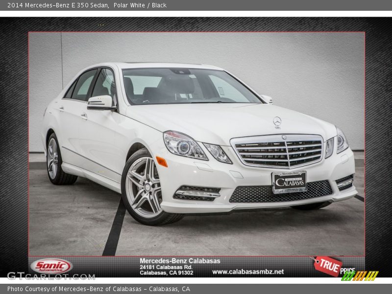 Polar White / Black 2014 Mercedes-Benz E 350 Sedan