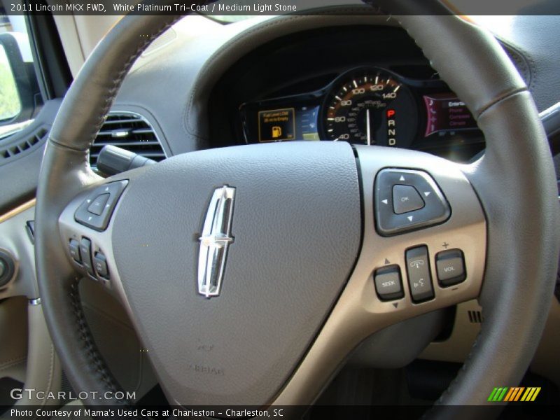 White Platinum Tri-Coat / Medium Light Stone 2011 Lincoln MKX FWD