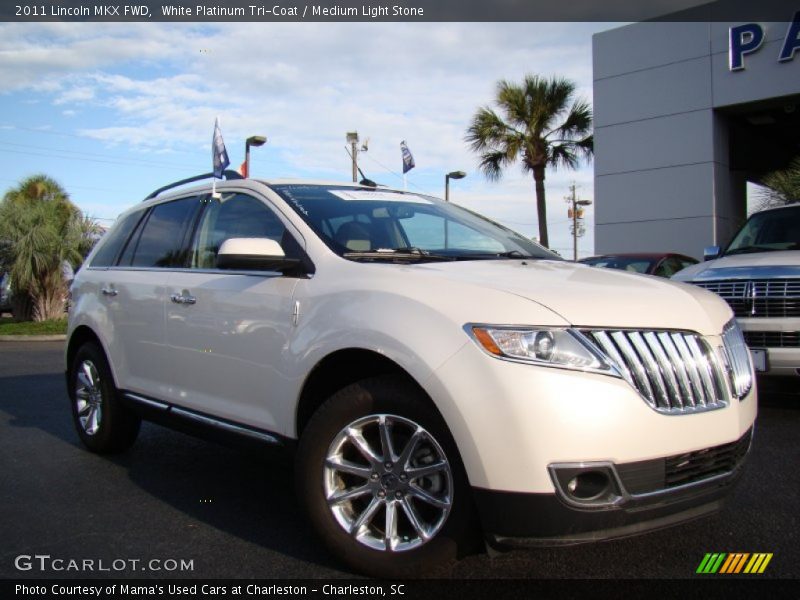 White Platinum Tri-Coat / Medium Light Stone 2011 Lincoln MKX FWD